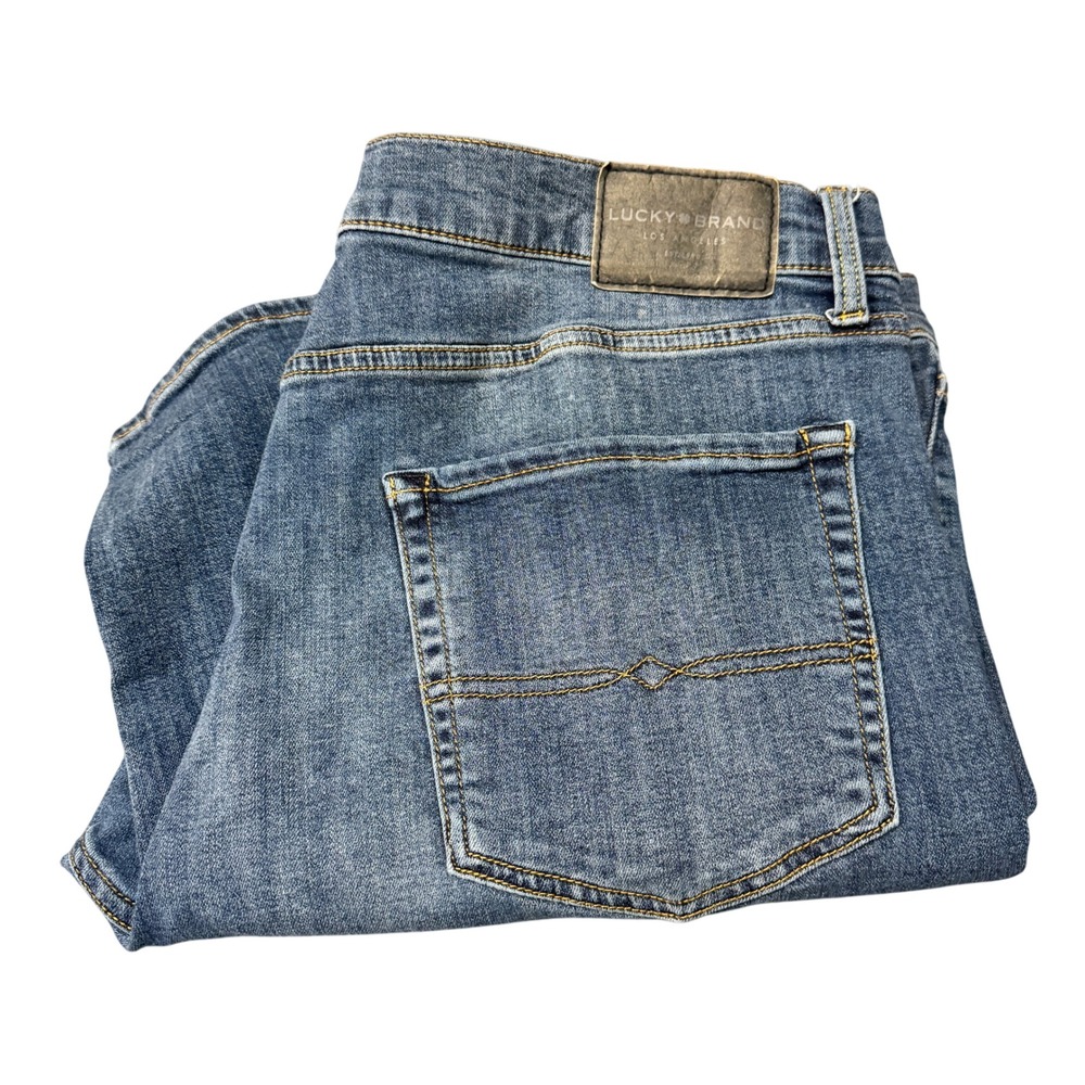 Lucky Brand 410 Jeans‎ Mens 38x32 Athletic Slim Blue Denim Stretch Classic